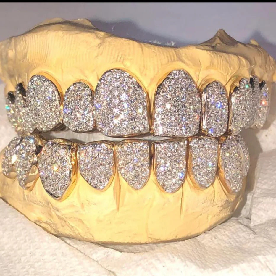 Water ATL Iced Out Diamond Grillz - Water ATL