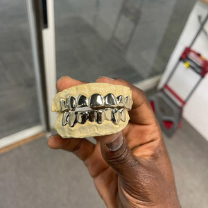 Silver Fusion Full Set Grillz - Water ATL