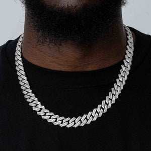 Diamond Prong Miami Cuban Link Choker (12mm) - Patrice Diamonds