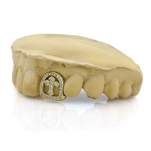 Diamond Cross Tooth Cap Grillz - Water ATL